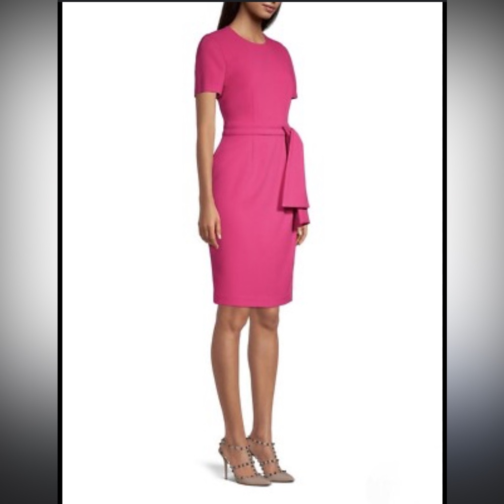 Black Halo Harbor Side-Tie Sheath Dress New with tags size 2 - Picture 2 of 6
